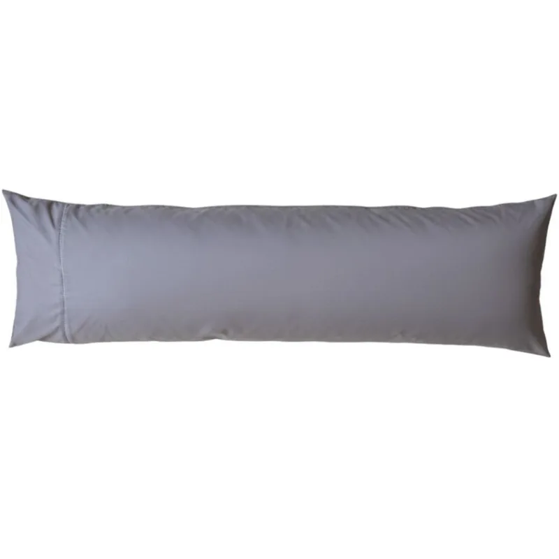 Fronha Para Travesseiro Body Pillow Com Zíper 40x140cm Home&amp;cia Cinza