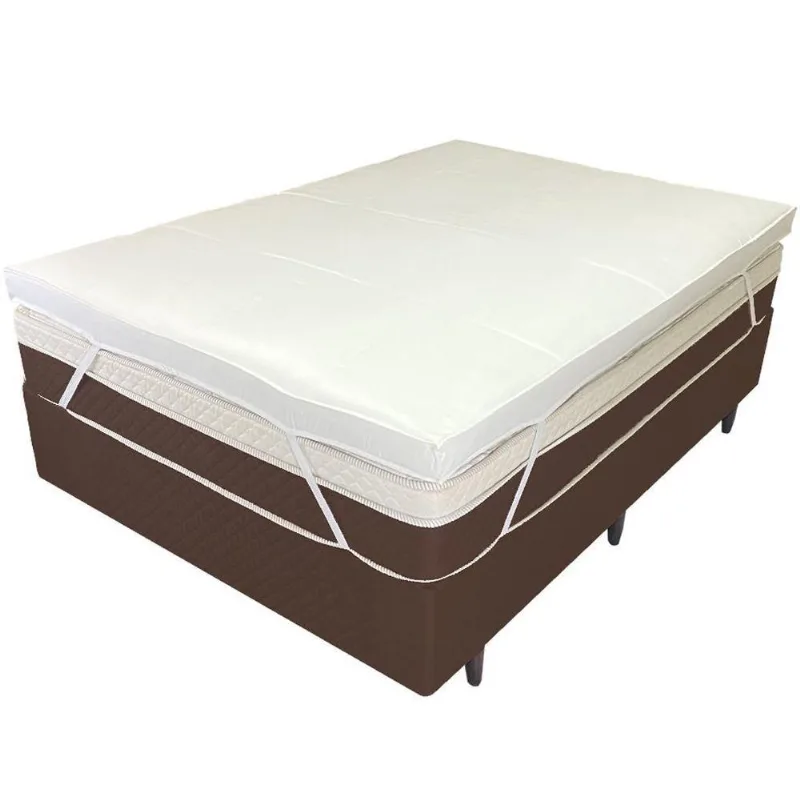 Pillow Top Viúva 200 Fios Premium 10cm 1200g-m 128x188cm Branco