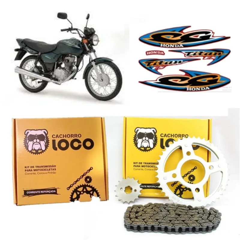 Kit Relação Honda Cg Titan 00 (428hx116l,44t/14t)