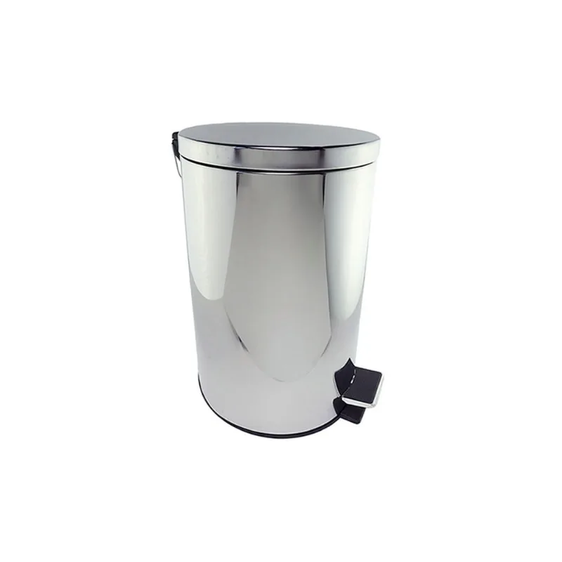 Lixeira Inox Com Pedal Em Casa Tem 3L