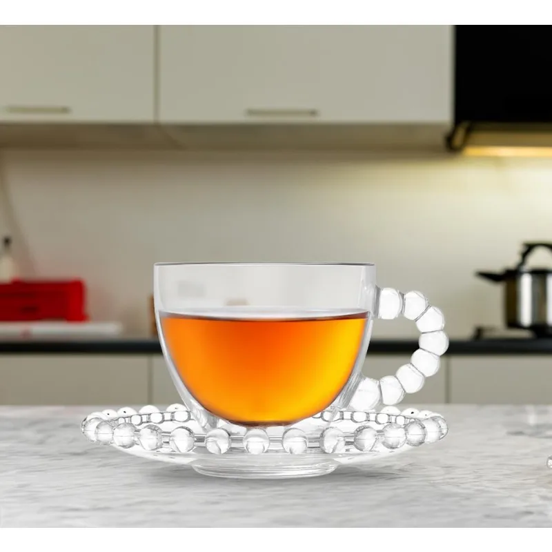 Jogo De Xícaras Café C/Pires 100Ml Bubbly 6 Pcs Inga
