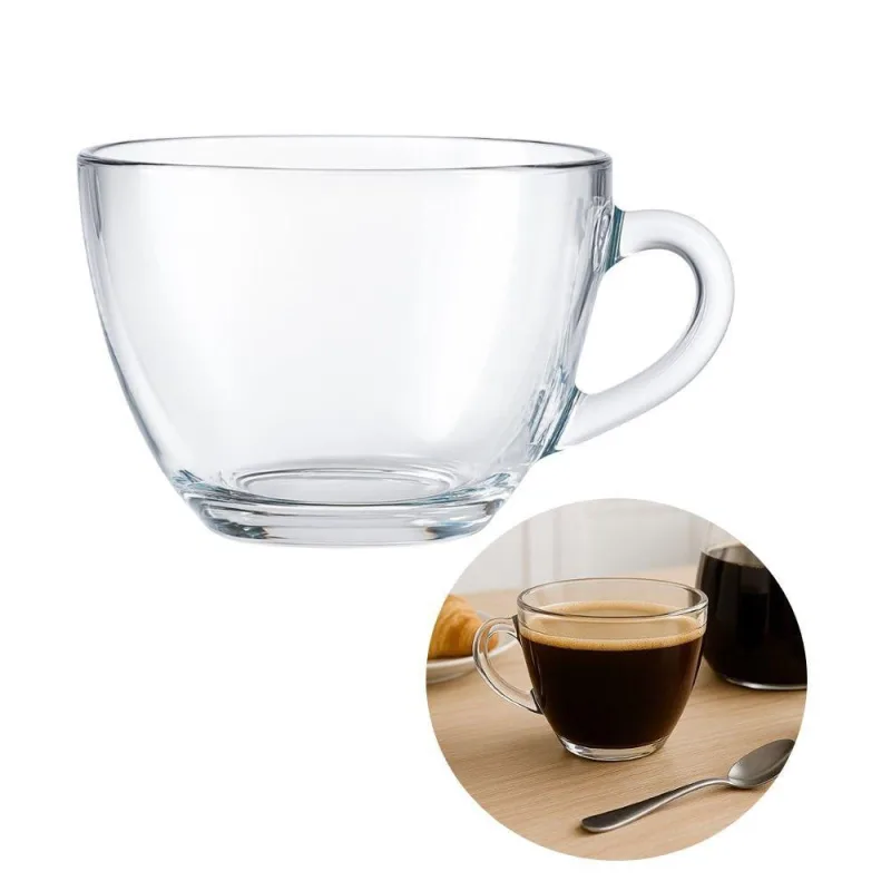 Xícara De Café De Vidro 90ml Básica Brasilia Em Casa Tem - Em Casa Tem - Utilidades Domesticas