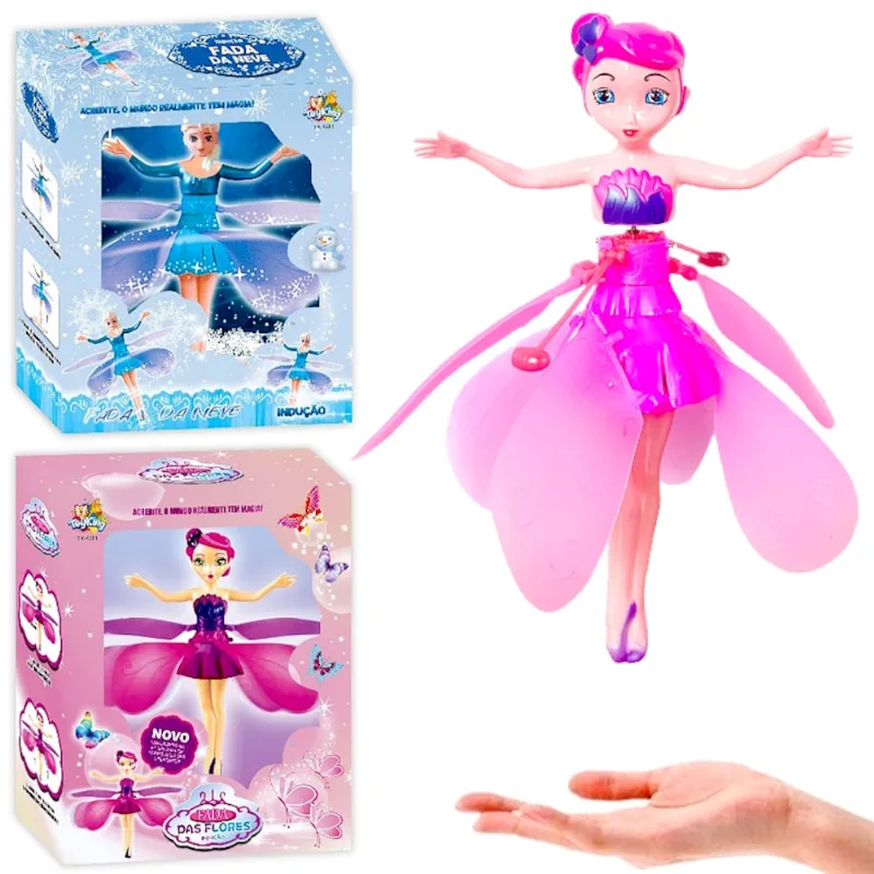 Brinquedo Boneca Fada Drone Fadinha Voadora Recarregável Usb