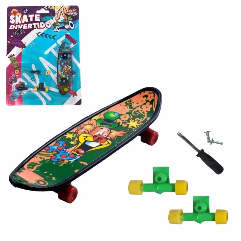 Skate De Dedo Infantil Com Acessórios Tk-ab6216 Toy King