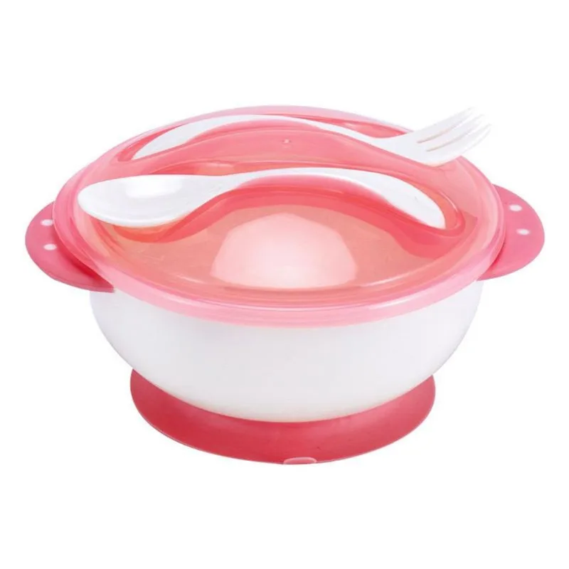 Kit Refeição Prato Ventosa e Talheres Passear