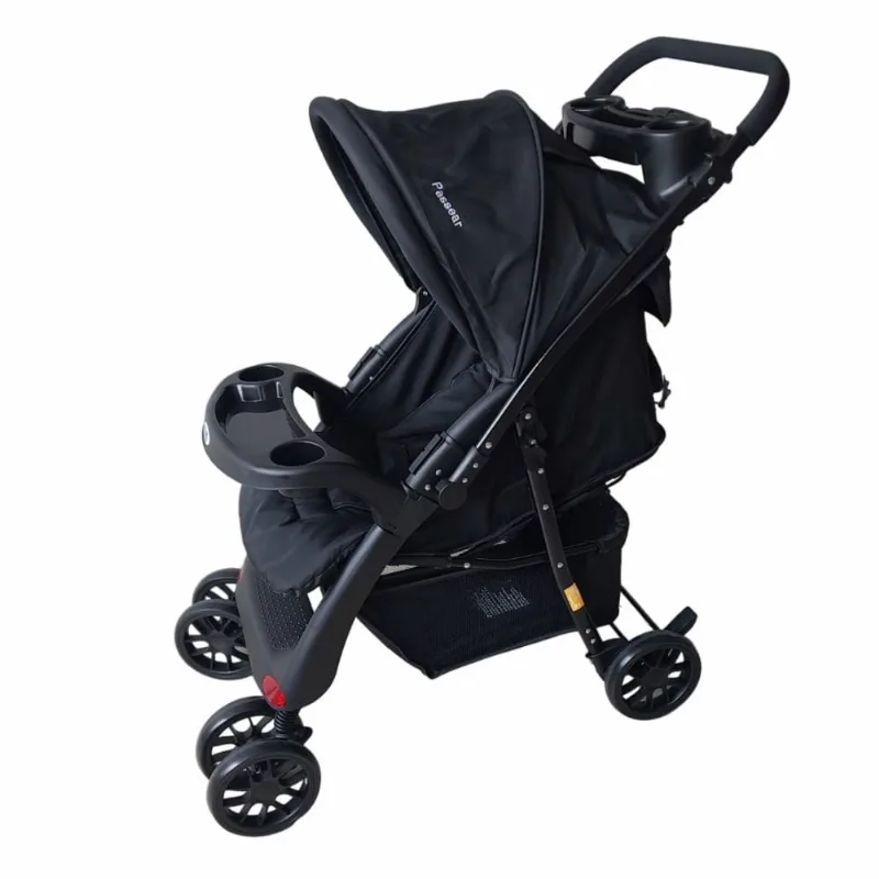 Carrinho de Bebê Atena Reversível 0 a 15Kg Preto - Passear