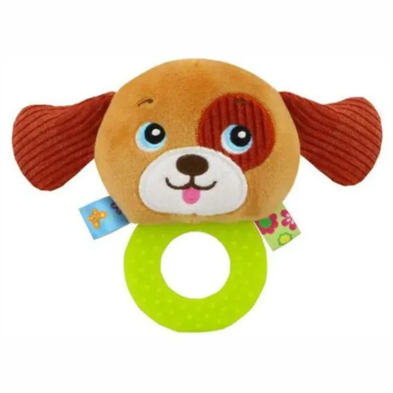 Mordedor Passear Chocalho Cachorro Plush Silicone 0 +