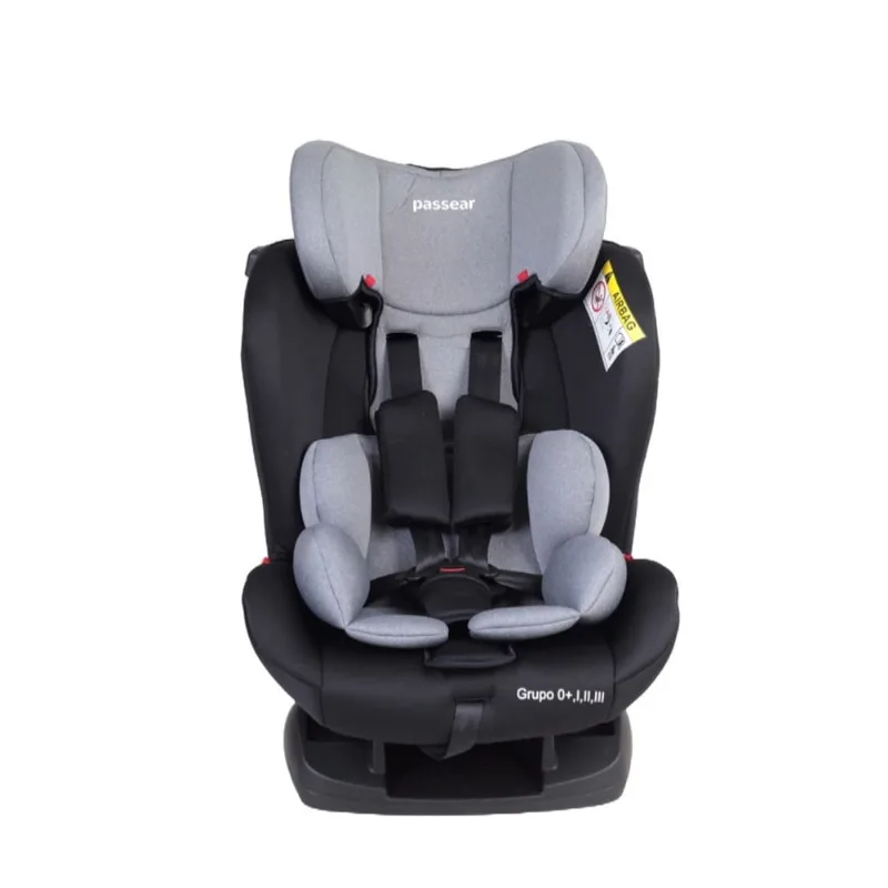 Cadeira Infantil p/ Carro Vita 0-36kg Preta e Cinza -Passear
