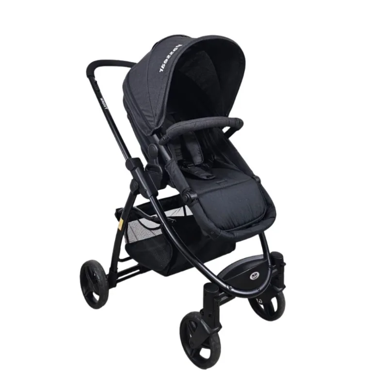 CARRINHO DE BEBE 3 EM 1 JUPITER PRETO - PASSEAR BABY - Passear Baby