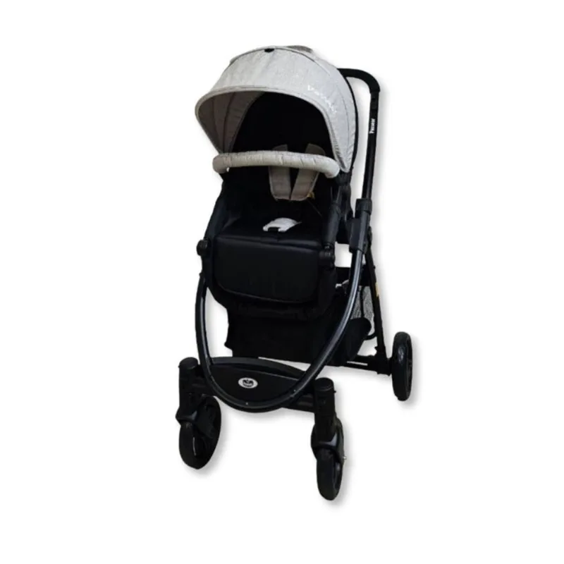CARRINHO DE BEBE 3 EM 1 JUPITER PRETO CINZA - PASSEAR BABY