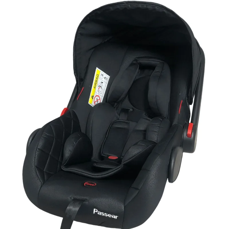 Cadeirinha para Carro Bebe Conforto Passear Baby Aconchego Preto - Passear Baby - Baby
