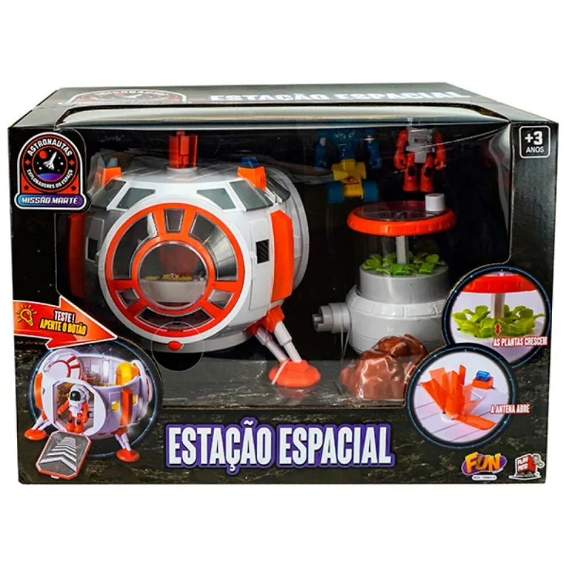 Cenario E Figura Astronautas Estacao Espacial Fun Divirta Se