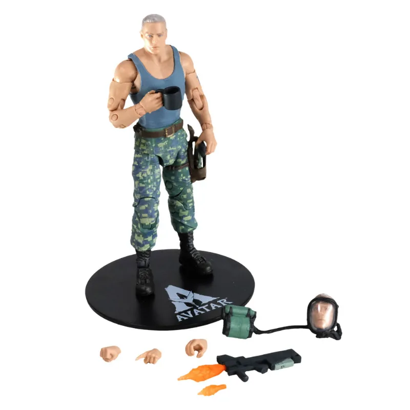 Figura Articulada com Acessórios - Disney - Avatar - Miles Quaritch - Fun