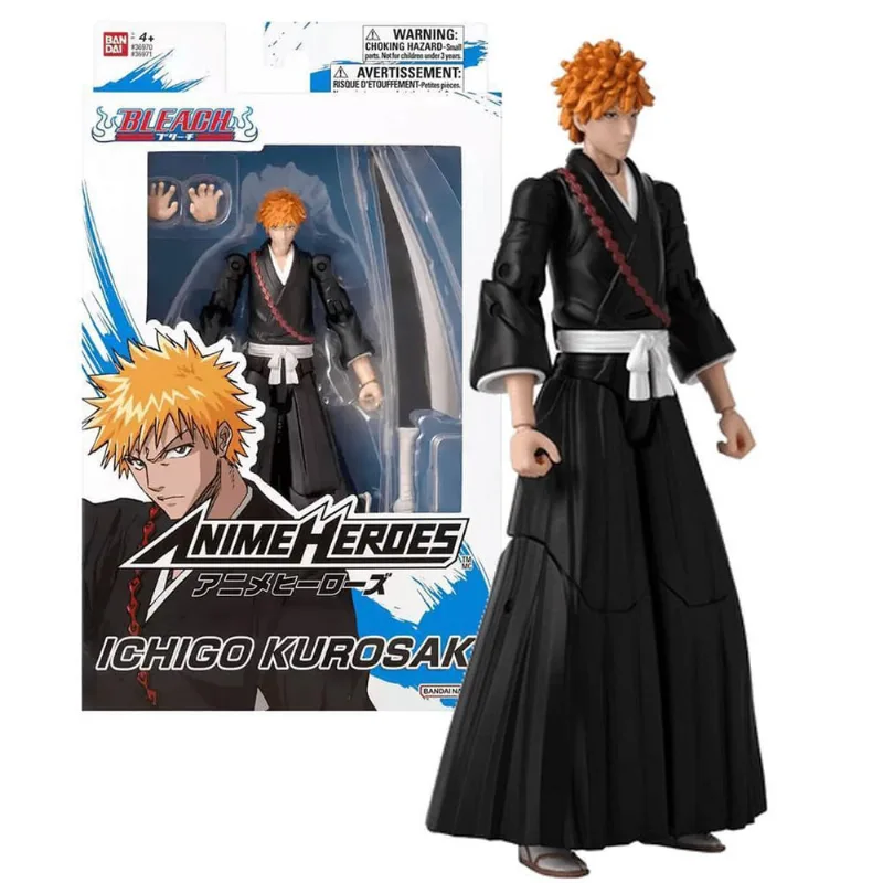 Boneco Bleach Ichigo Kurosaki Bandai Anime Heroes