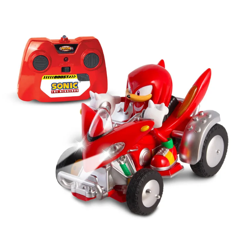 Carrinho Com Controle Remoto - Sonic Hedgehog - Knuckles The Echidna - Com Luzes - Fun - Vermelho