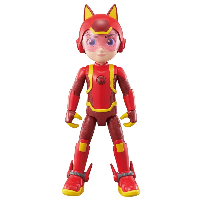 Boneco Articulado - Petronix Defenders - Matt - Com Som - Vermelho - Fun