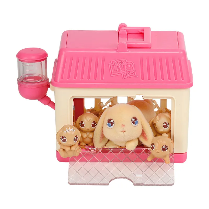 Playset - Live Little Pets - Mama Surprise Mini - Coelhinho - Rosa - Fun