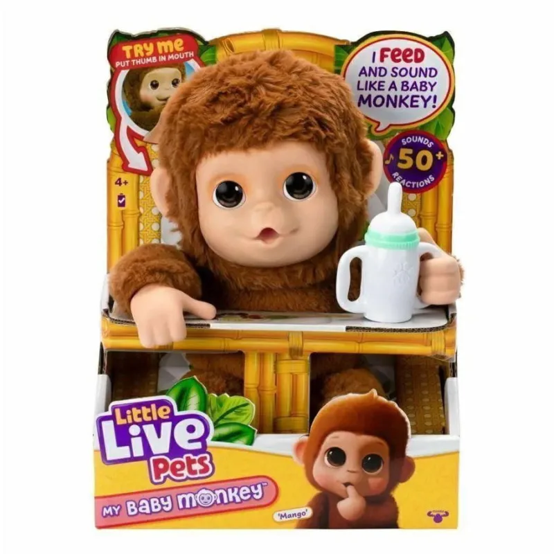Little Live Pets Pelucias My Baby Macaquinho - Fun F0173-0 - Não Disponível - Brinquedos