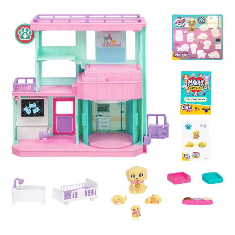 Playset E Mini Figura - Little Live Pets Mama Surprise Families - Veterinário - Fun - Fun
