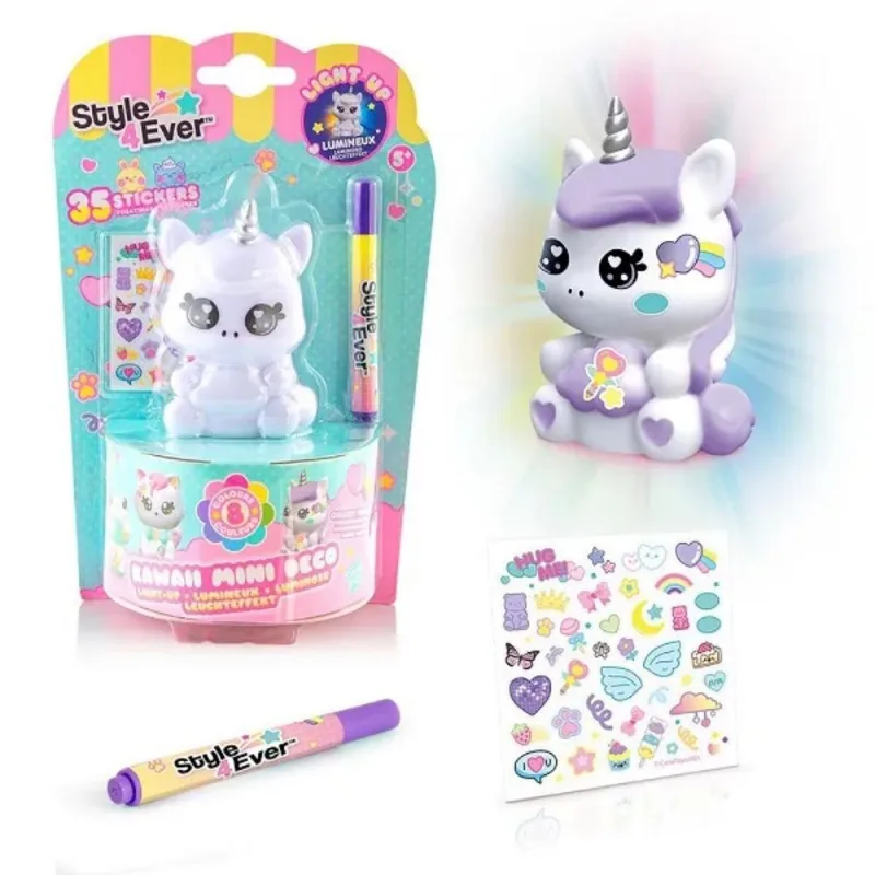 Style 4 Ever Decore sua Luminaria Unicornio Mini Kawaii
