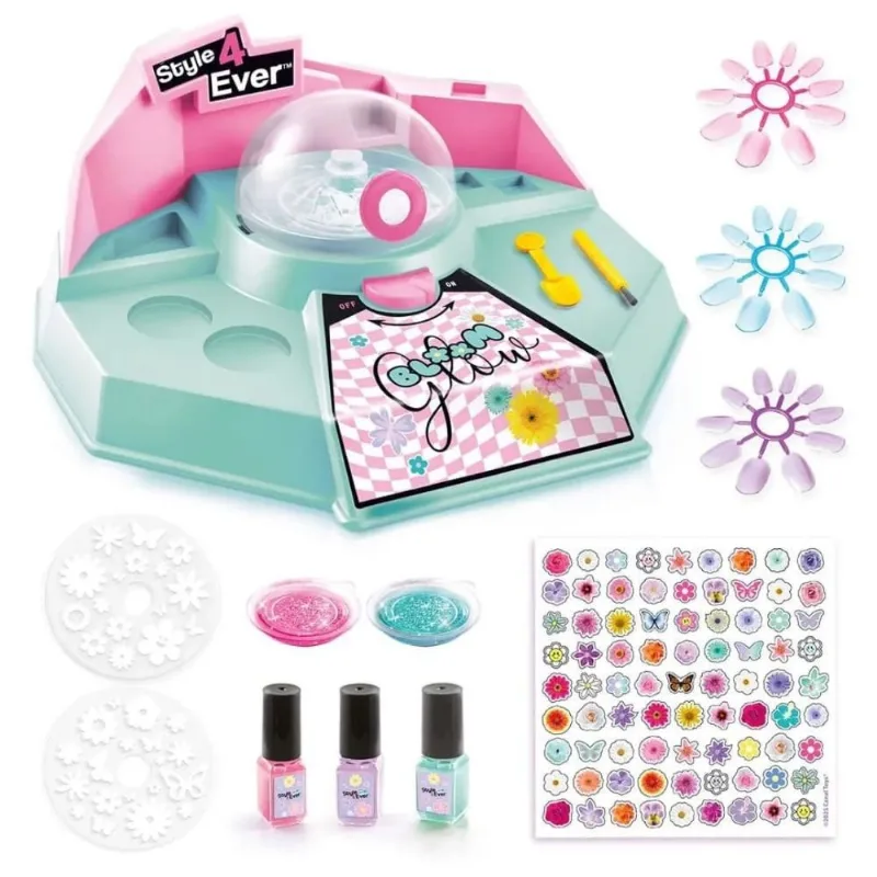 Style 4 Ever Kit de Unhas e Tatuagem Bloom FUN F0257-7