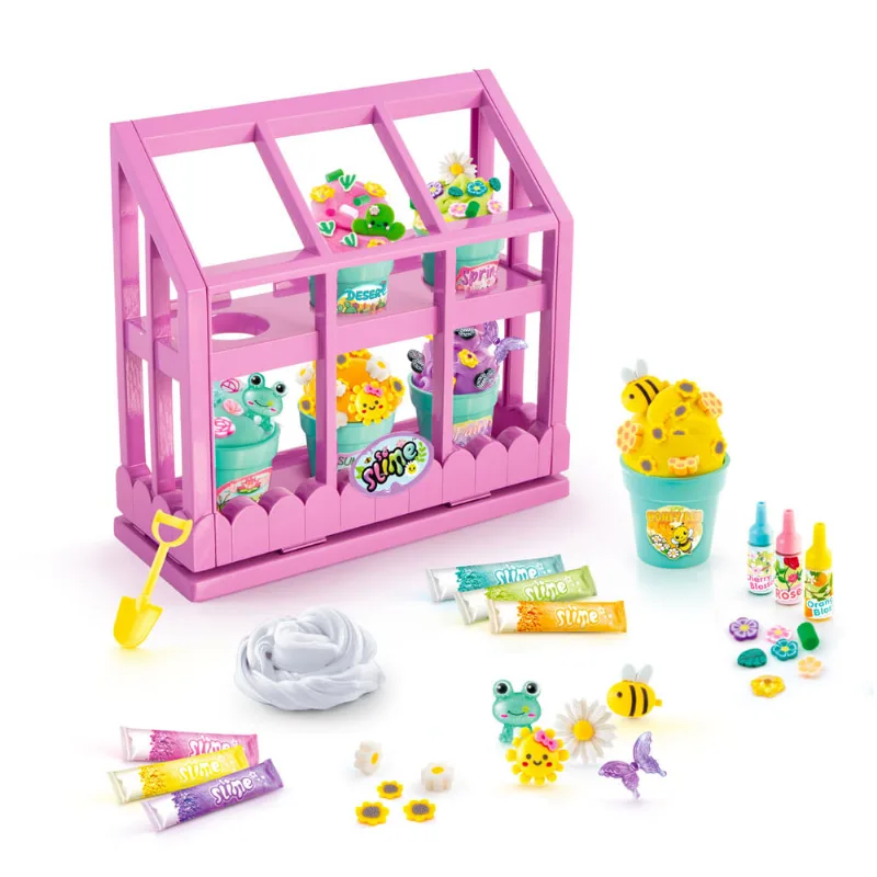 Conjunto De Slime - Flor - Mini Jardim - Fun