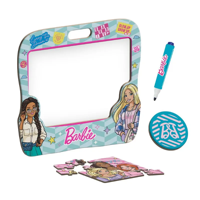 Conjunto De Artes - Barbie - Lousa Club - Com Quebra-Cabeça - Fun