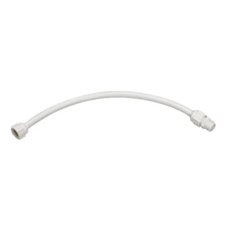 Engate Mangueira Flexível Branco 50cm Pvc Água Fria