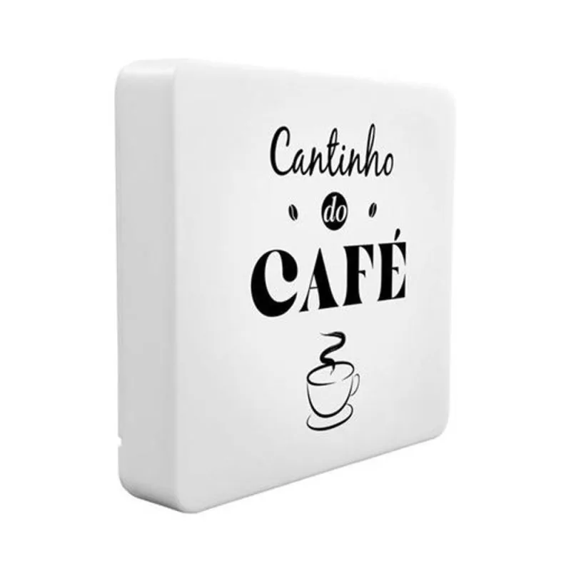 Luminária Box Slim Cantinho do Café com Luz Difusa e Alimentação USB Bivolt - OUTRAS - Agro