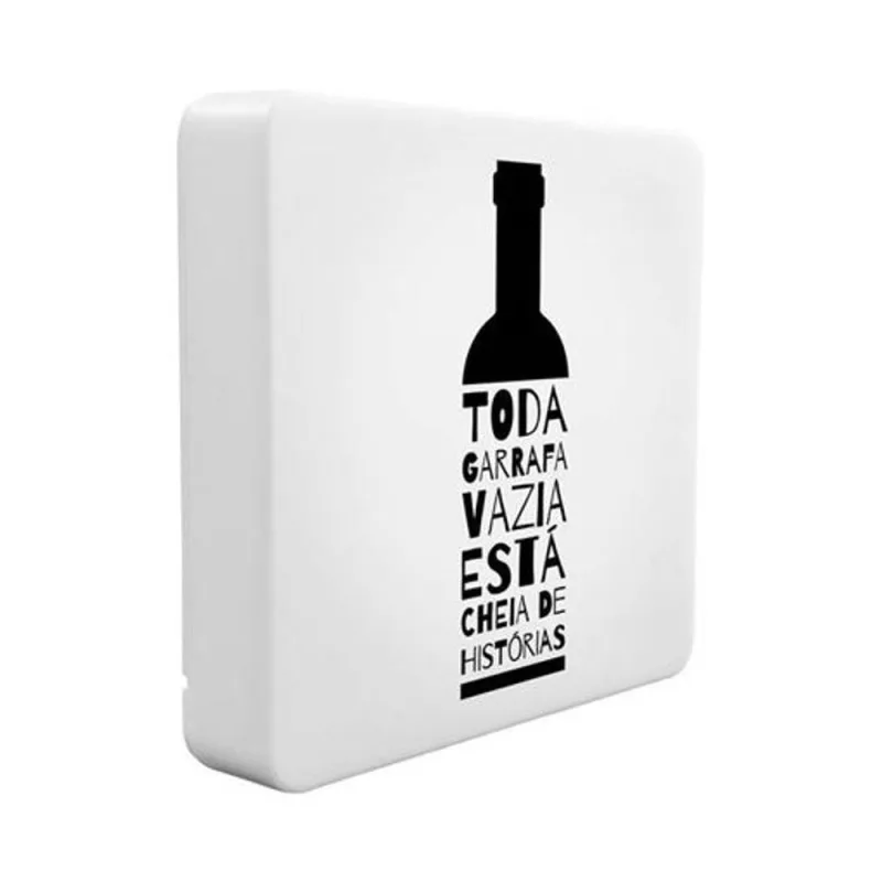 Luminária Box Slim Garrafa Vazia Luz Difusa Iluminação Baixa USB Bivolt Fita LED 5W 18CM - OUTRAS - Agro