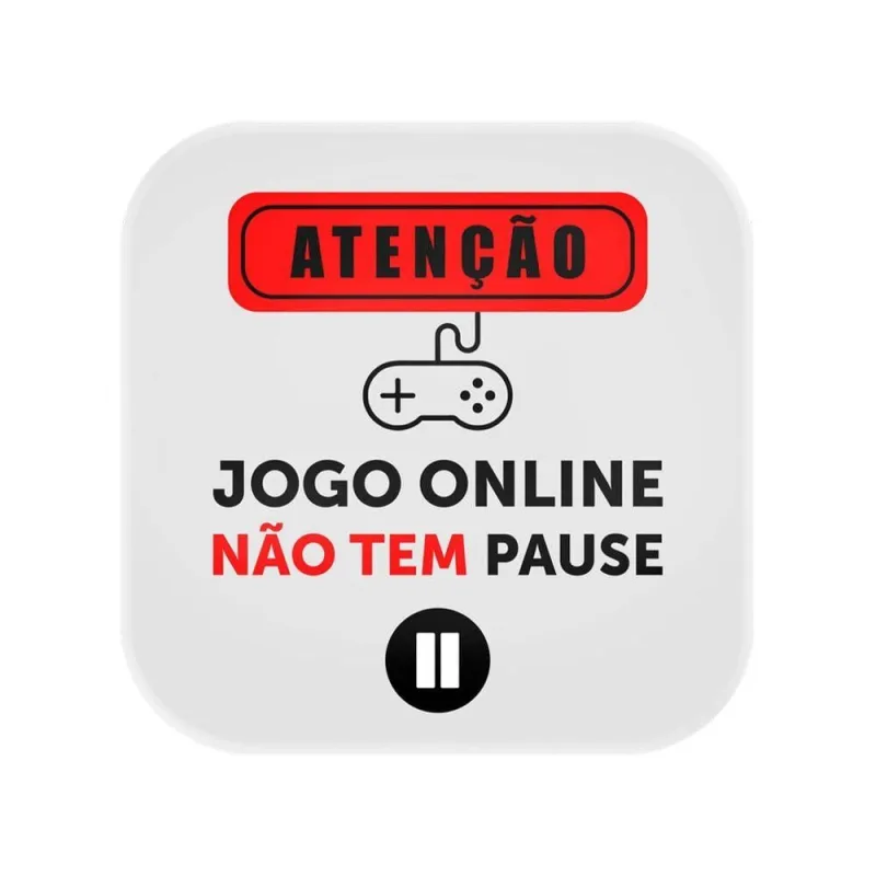 Luminária Box Jogo Online Não Tem Pause com Luz Difusa Bivolt para Decoração de Quarto Escritório - OUTRAS - Agro