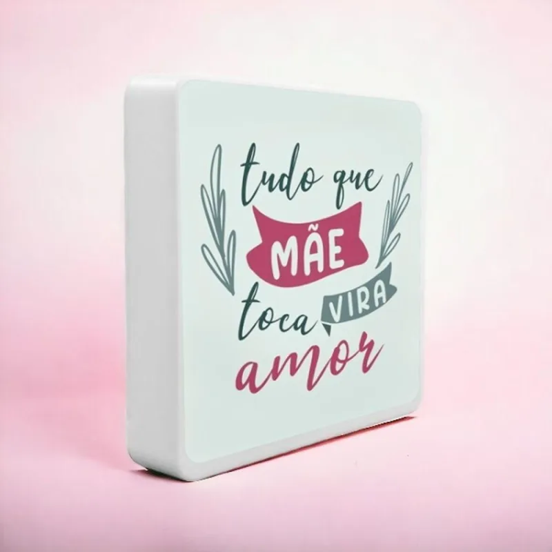 Luminária Box Slim Mãe Transforma com Luz Difusa Alimentação USB Bivolt - OUTRAS - Agro