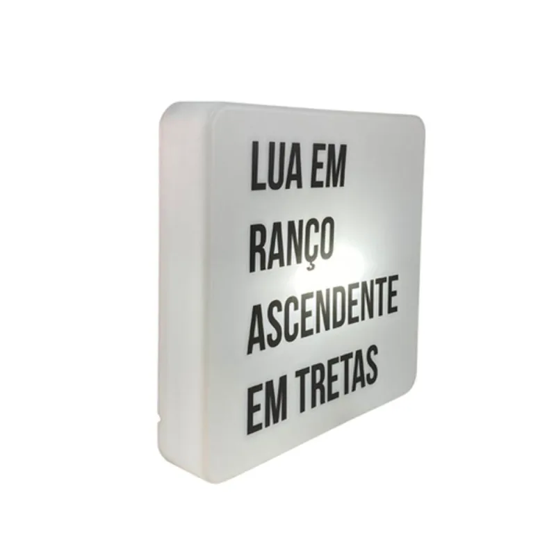 Luminária Box Slim Dupla do Caos com Luz Difusa e Alimentação USB - OUTRAS - Agro