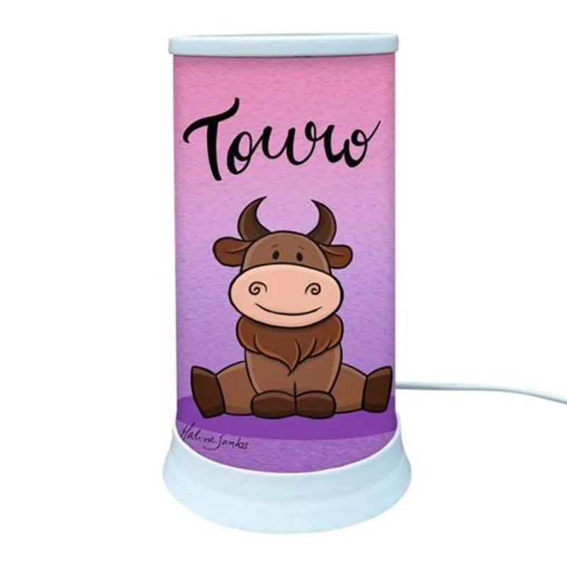 Luminária de Mesa Hug Signo Touro com Iluminação Difusa e Luz Suave Bivolt - OUTRAS - Agro