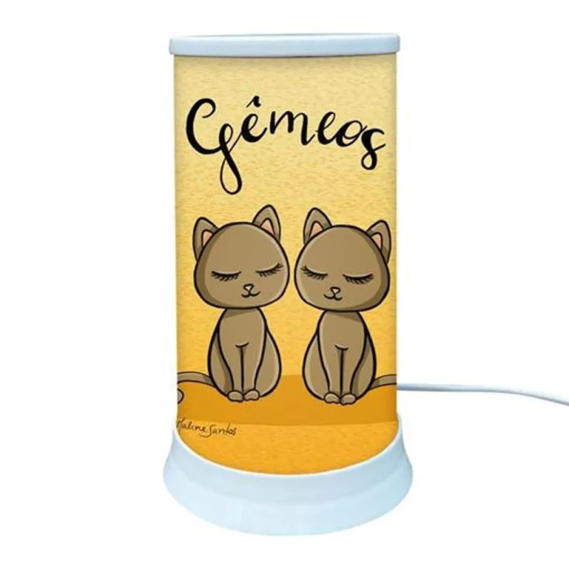 Luminária de Mesa Signo Gêmeos Iluminação Difusa Ideal para Leitura Bivolt Hug - OUTRAS - Agro