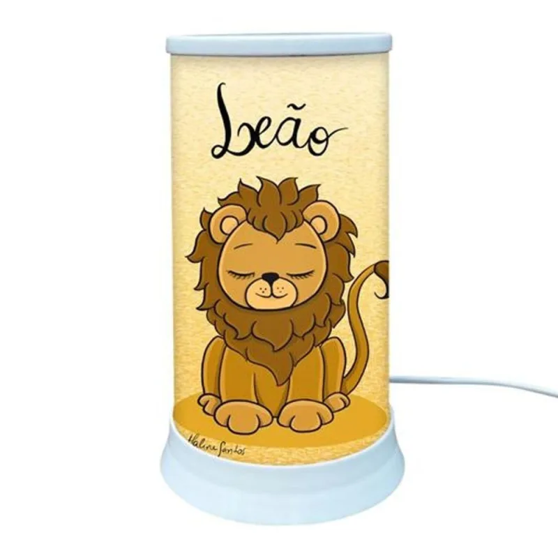 Luminária de Mesa Signo Leão com Iluminação Mística Bivolt 24,5CM - OUTRAS - Agro