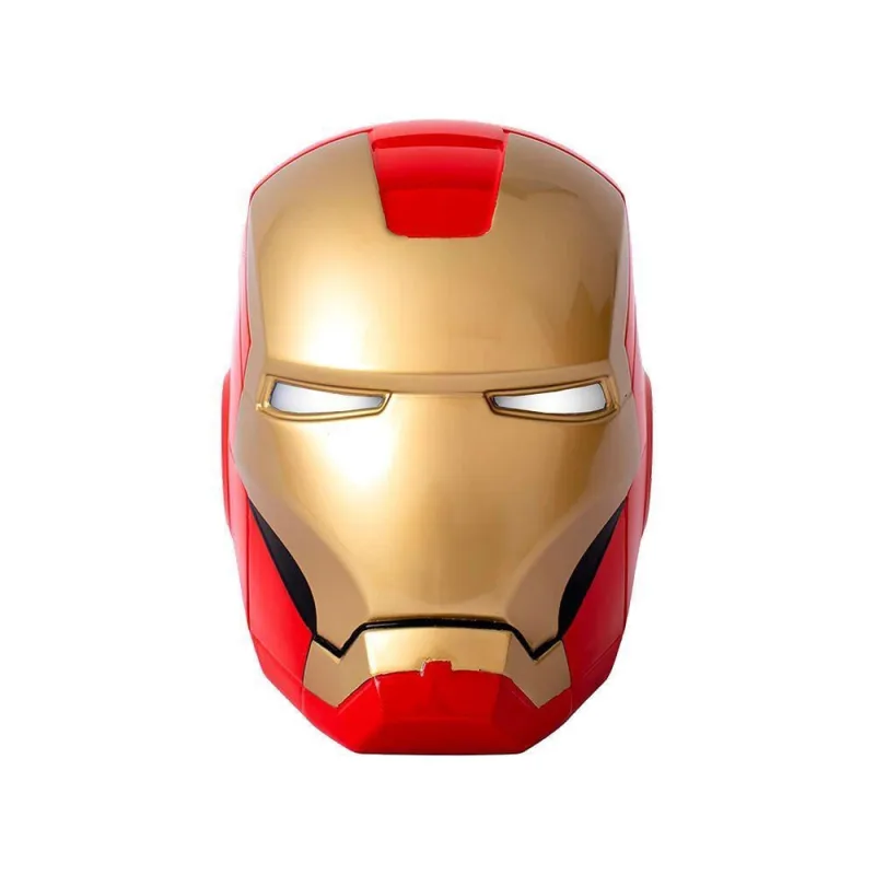 Luminária de Mesa Capacete Homem de Ferro Iluminação Colorida Vermelho Bivolt 21CM - OUTRAS - Agro