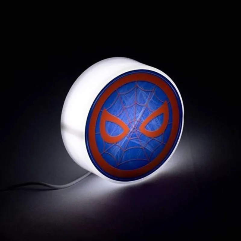 Mini Luminária LED Redonda Homem Aranha USB Marvel Iluminação Difusa Bivolt Vermelha - OUTRAS - Agro