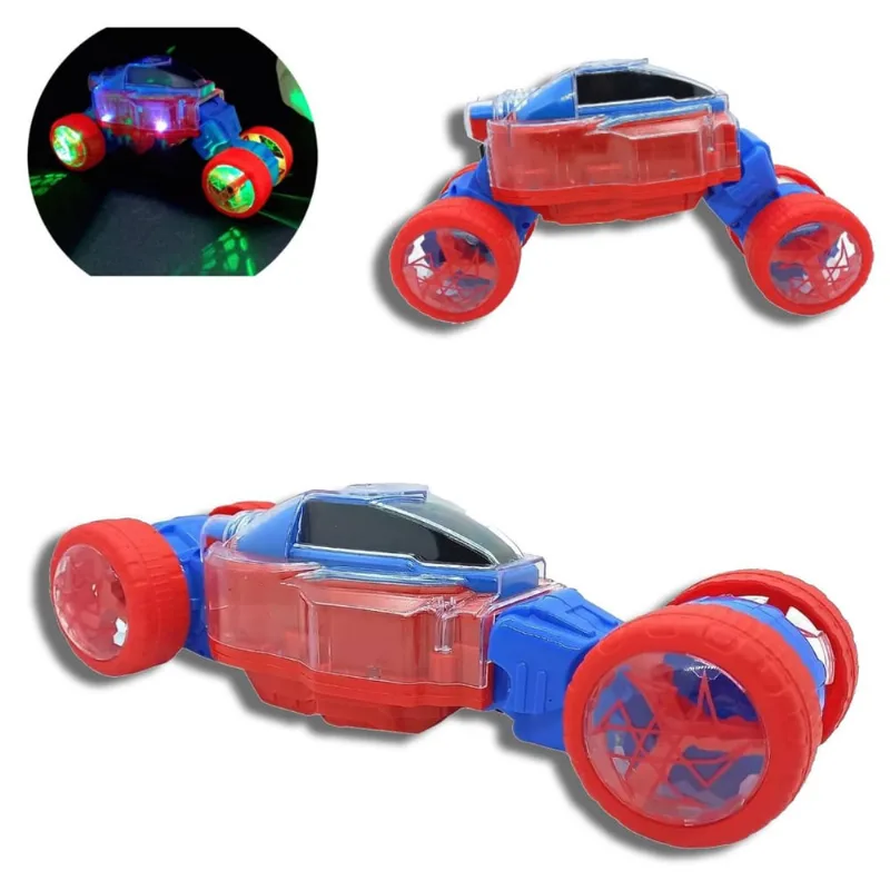 Carro Carrinho Luzes Efeito 3d Sonoro Sensor Bate-Volta 27cm