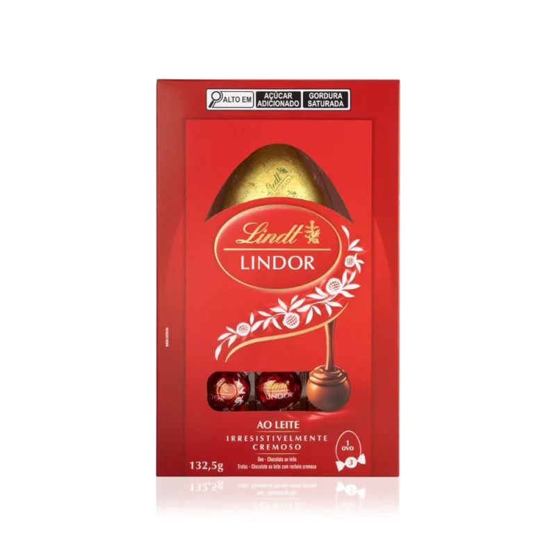 Ovo de Páscoa Lindt Lindor Chocolate ao Leite 132,5g - Lindt