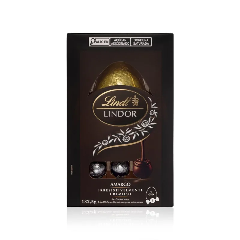 Ovo de Páscoa Lindt Chocolate Amargo 132,5g - Lindt