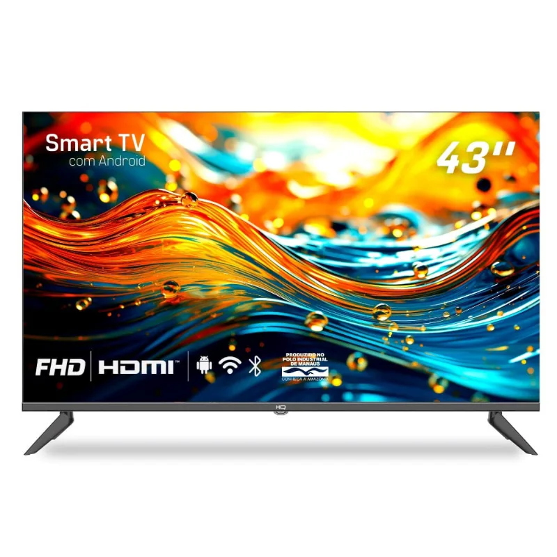 Smart TV hq 43 Full hd, hdr, tela sem bordas, Android 11, design Slim KDE43GR315LN