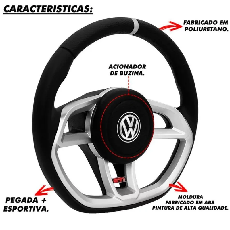 Volante Esportivo Gti Gol G1 G2 G3 G4 G5 Volkswagen Cubo Vw