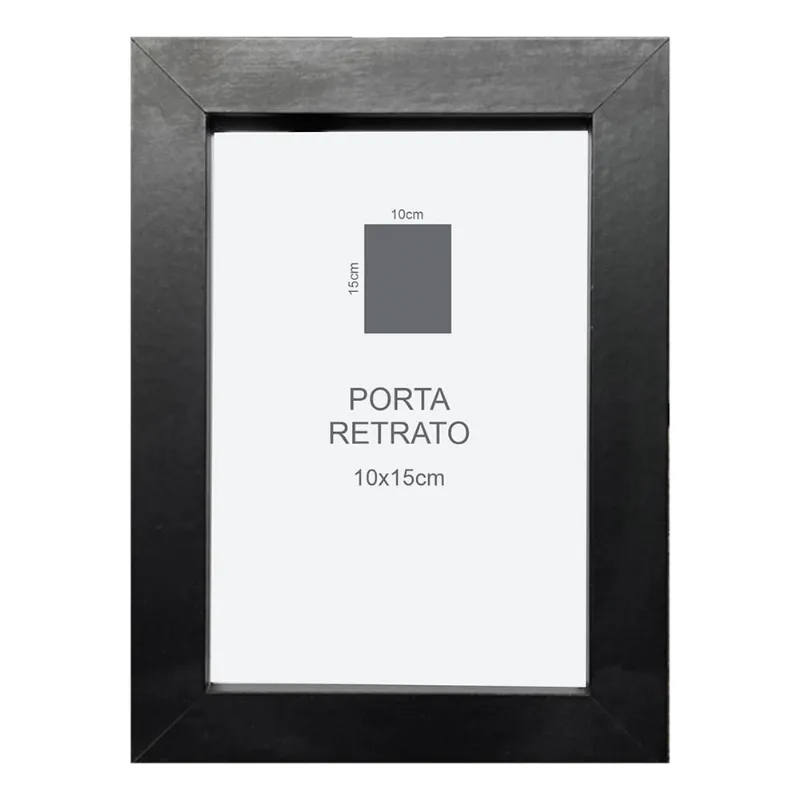 Porta Retrato Arte Propria Preto 10X15