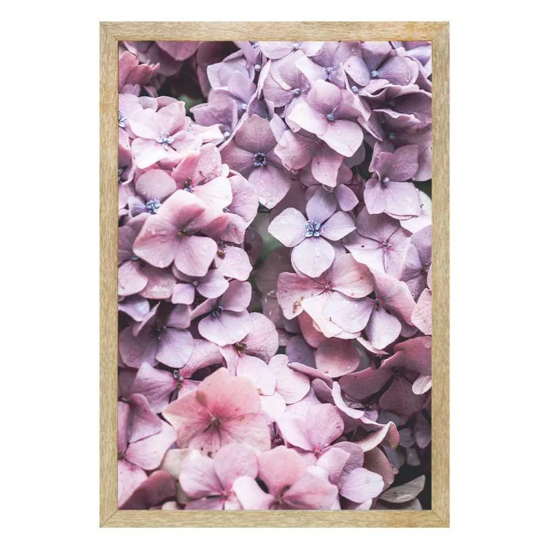 Quadro Com Vidro Hortências 40X60Cm Arte Propria - ARTE PRÓPRIA