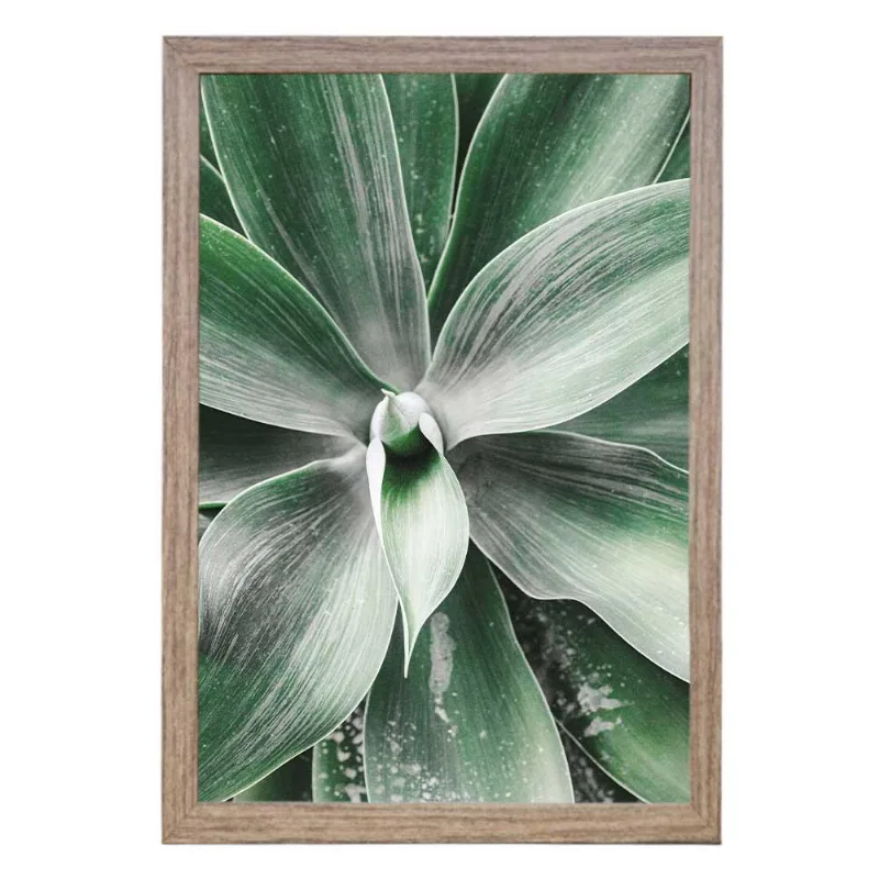 Quadro Com Vidro Folhas 40X60Cm Arte Propria - ARTE PRÓPRIA