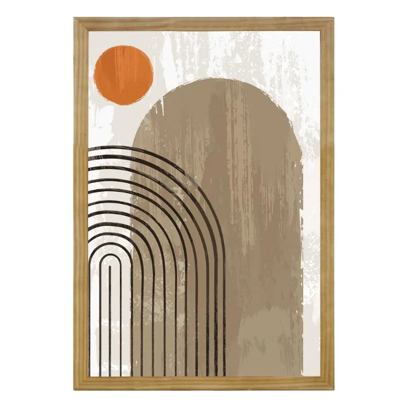 Quadro Com Vidro Moderno Arco 30X45Cm Arte Propria - ARTE PRÓPRIA