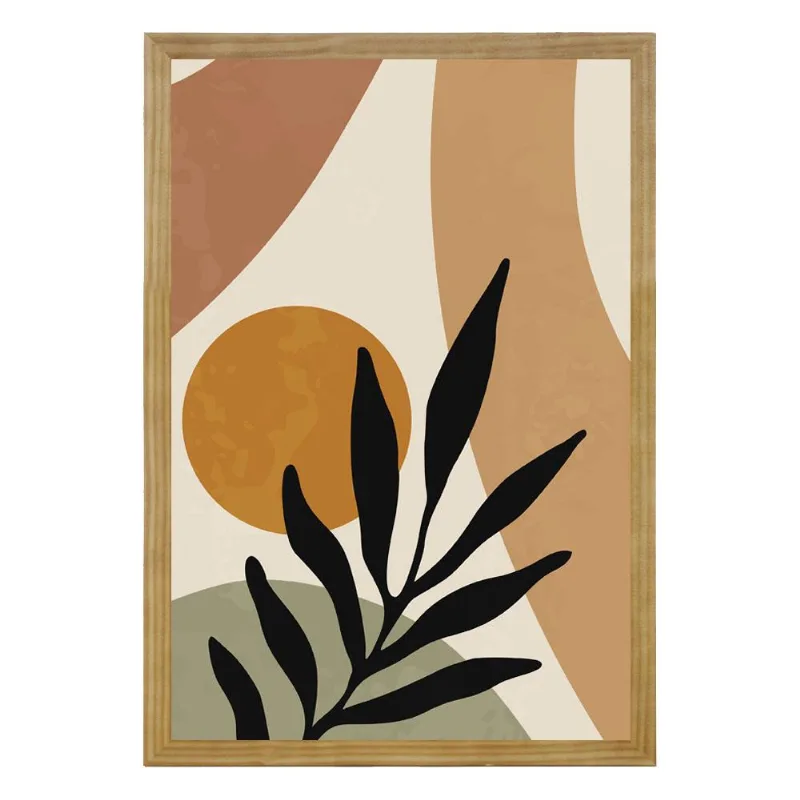 Quadro Com Vidro Folha II 40X60Cm Arte Propria - ARTE PRÓPRIA