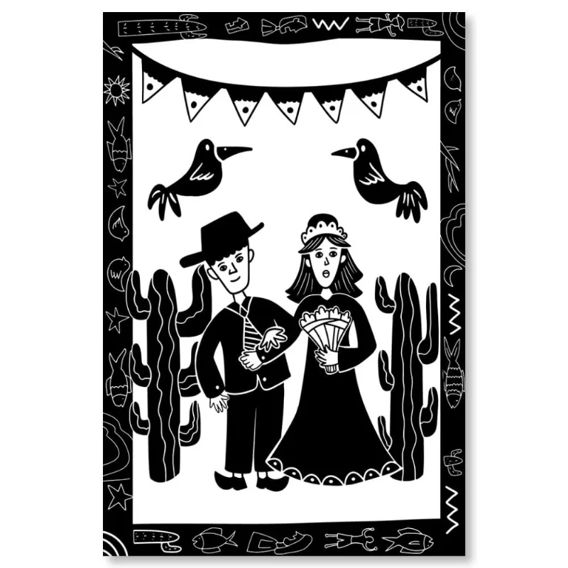 Placa Decorativa Cordel Casório 20X30Cm Arte Propria - ARTE PRÓPRIA