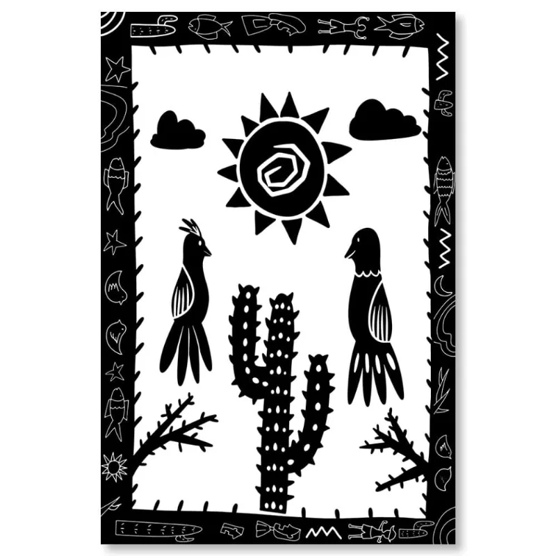 Placa Decorativa Cordel Sol 20X30Cm Arte Propria - ARTE PRÓPRIA